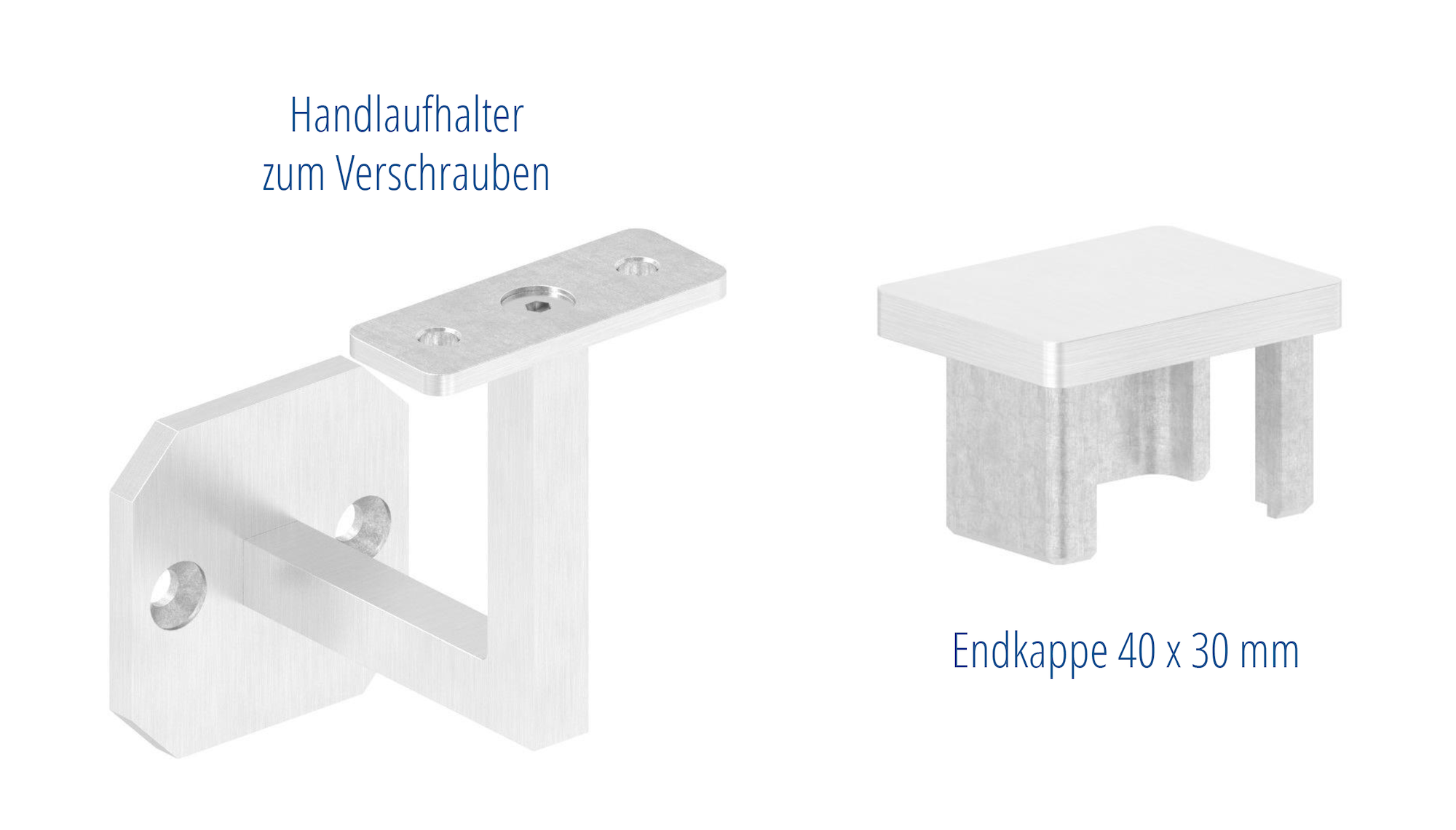 Handlauf Edelstahl Vierkant oben abgewinkelt